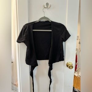 Black brandy Melville wrap around shirt